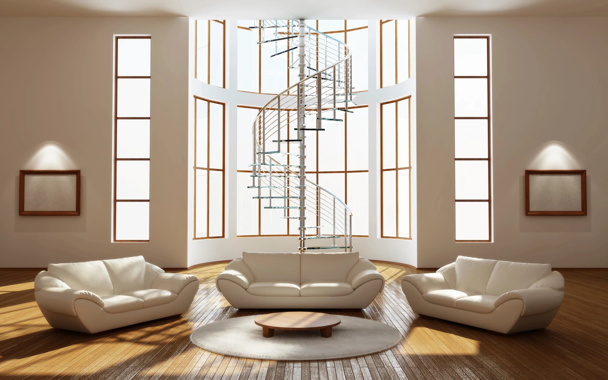 Spiral staircase interior